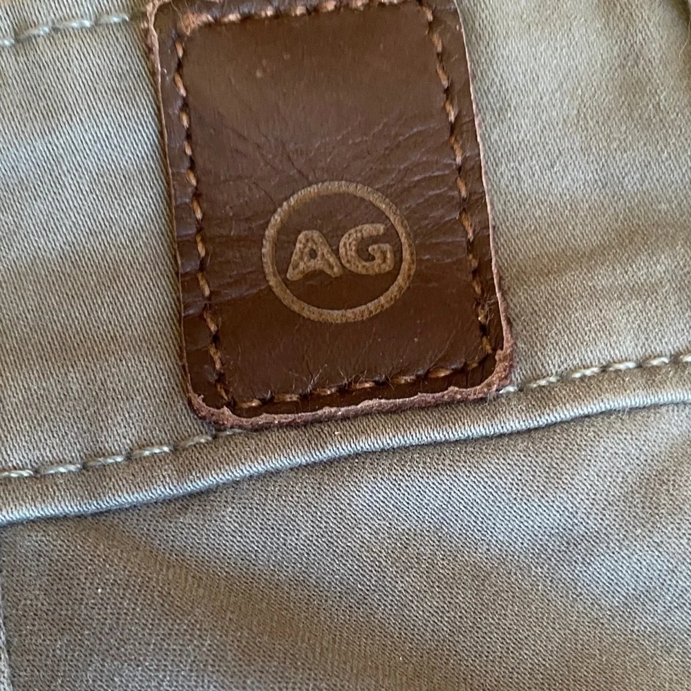 AG Adriano Goldschmied Mens 34 Slate Khaki Chino Tailored Trouser Pants
